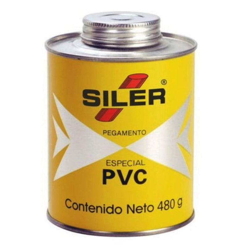 Pegamento Para Pvc Amarillo De 480 Gramos, Siler