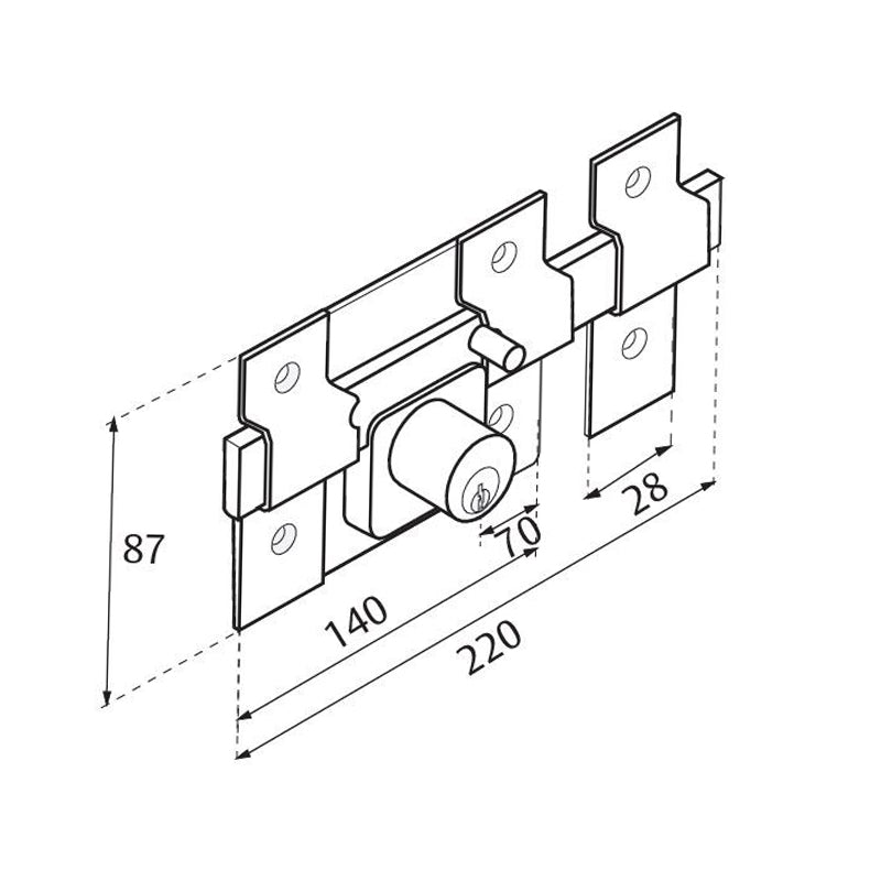 Cerradura 700 Dc Phillips Mx91 Caja