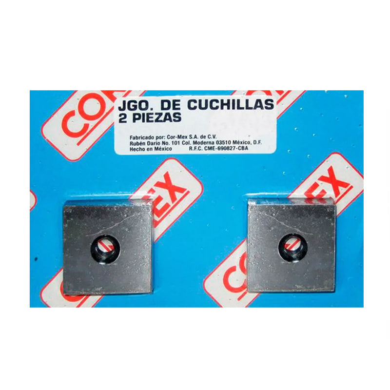 Juego De Cuchillas De Repuesto De 3/4" Para Cortadora De Varilla, Cor Mex