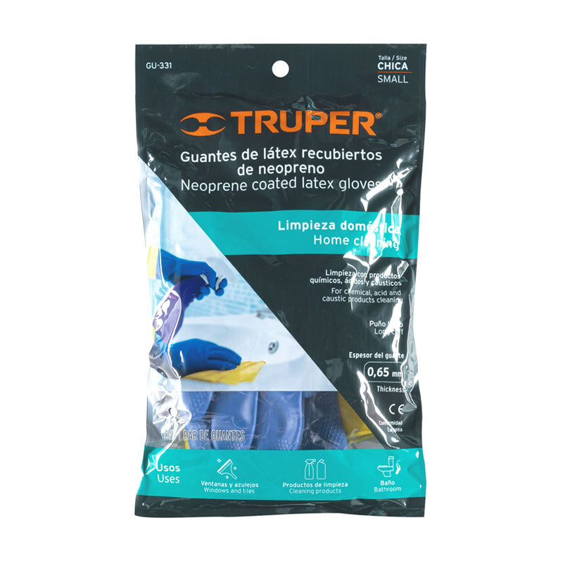 Guantes De Látex Reforzados Para Limpieza, Chicos, Truper