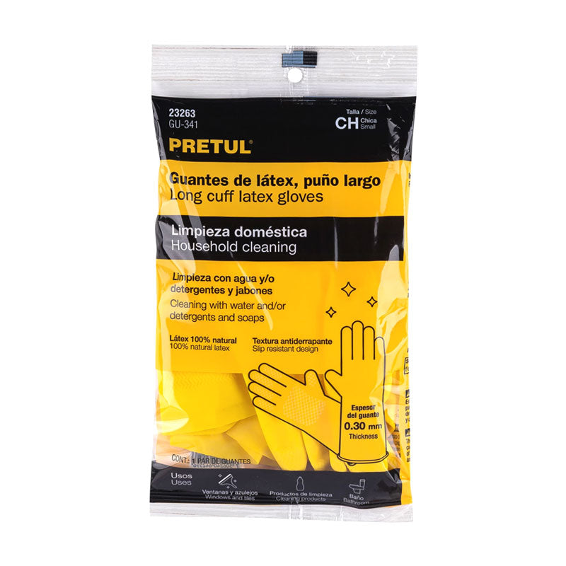 Guantes De Látex Para Limpieza, Chicos, Pretul