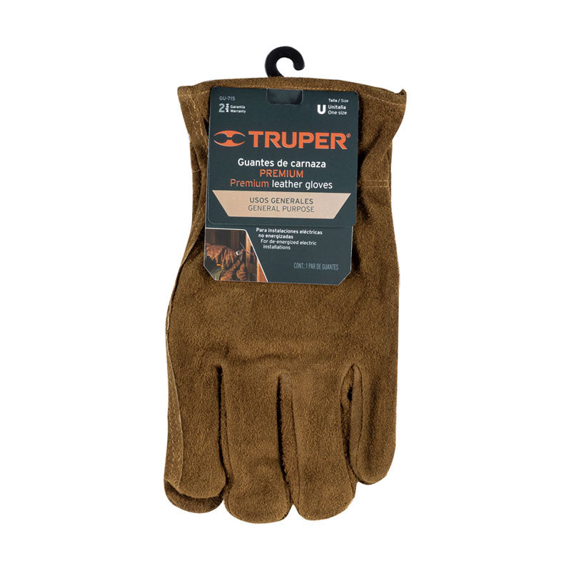 Guantes De Carnaza Premium Para Electricista, Truper