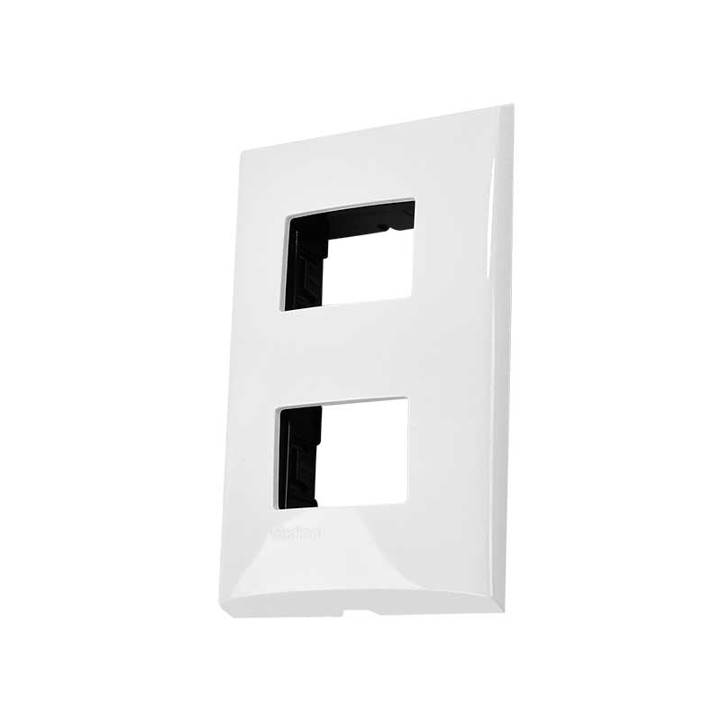 Placa Con 2 Módulos Con Chasis De Resina Color Blanco Fza92 Forza - Tool Ferreterías / Ferretodo - Herramientas y material de construcción.