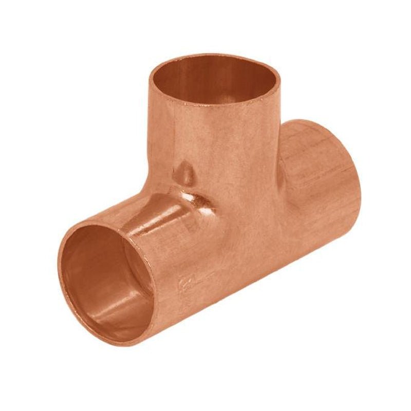 Tee Cobre 3/4" X 1/2" A Un Lado X 1/2" Centro 211R - Tool Ferreterías / Ferretodo - Herramientas y material de construcción.