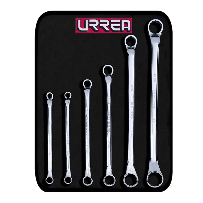 Juego de 6 llaves de estrías de 45° métricas, 8100CM Urrea