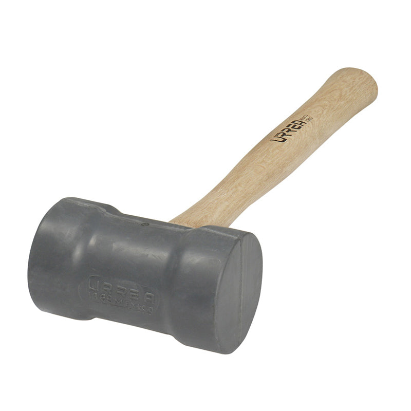 Mazo cabeza de hule gris de 20 oz, 1368G Urrea