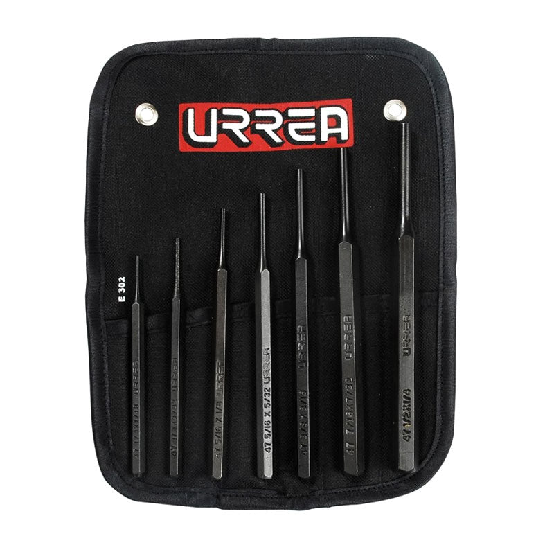 Juego de 7 punzones botadores rectos, 47A Urrea