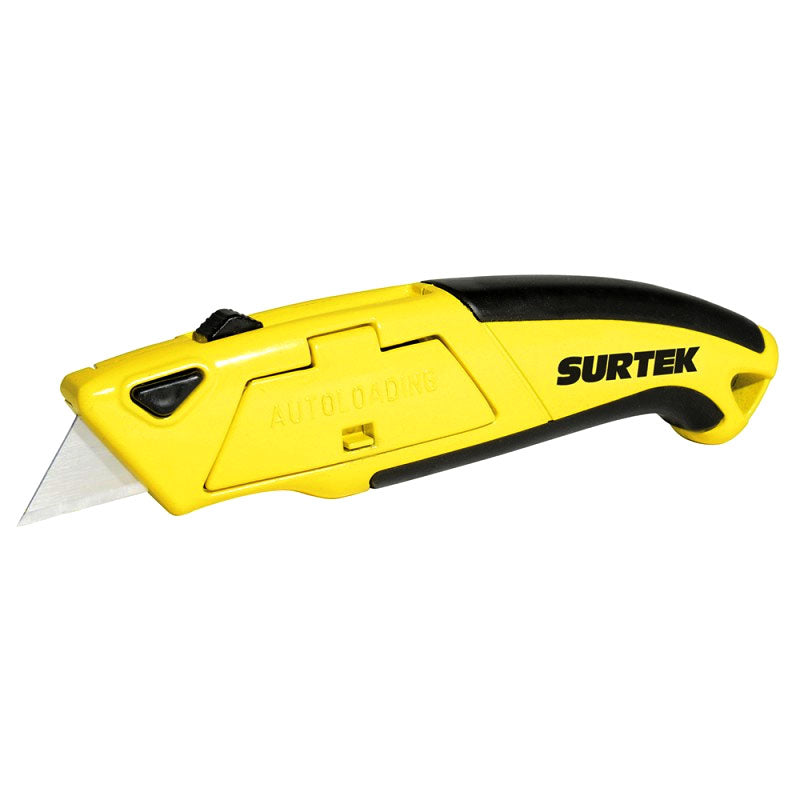 Navaja utilitaria retráctil reforzada con grip de 6", NF12 Surtek