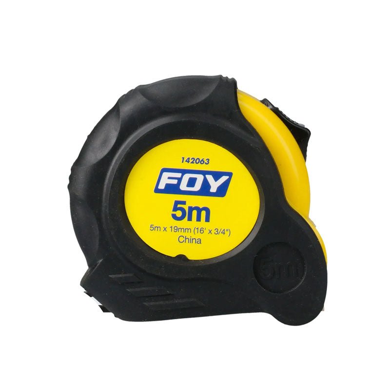 142063 flexometro anti - impacto 5 mt x 3/4" foy - Tool Ferreterías / Ferretodo - Herramientas y material de construcción.