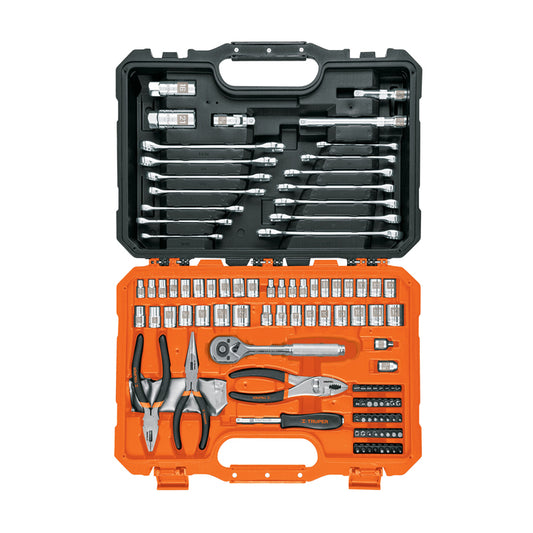 Juego 119 herramientas mixtas mecánico, 17090, Truper