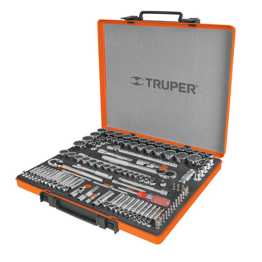 Juego 135 herramientas 1/4",3/8",1/2" std/mm, 13975, Truper