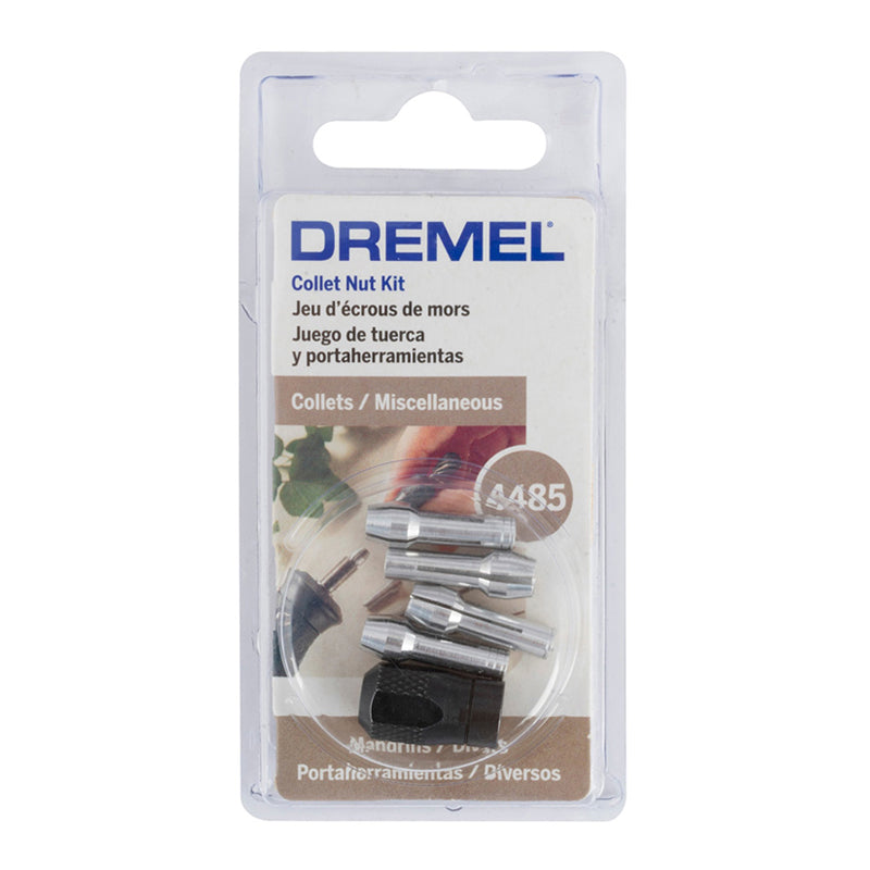 4485 Tuercas P/Porta HTA. 4 pz 1/32" A 1/8" Dremel
