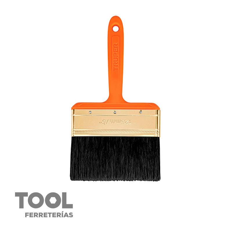 Brocha profesional de 5” con mango de plástico, TRUPER, BTR-5, 14487