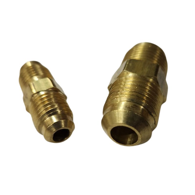 Niple Unión Bronce 1/4" Fler X 1/4" Fler, S/M, 42F-04