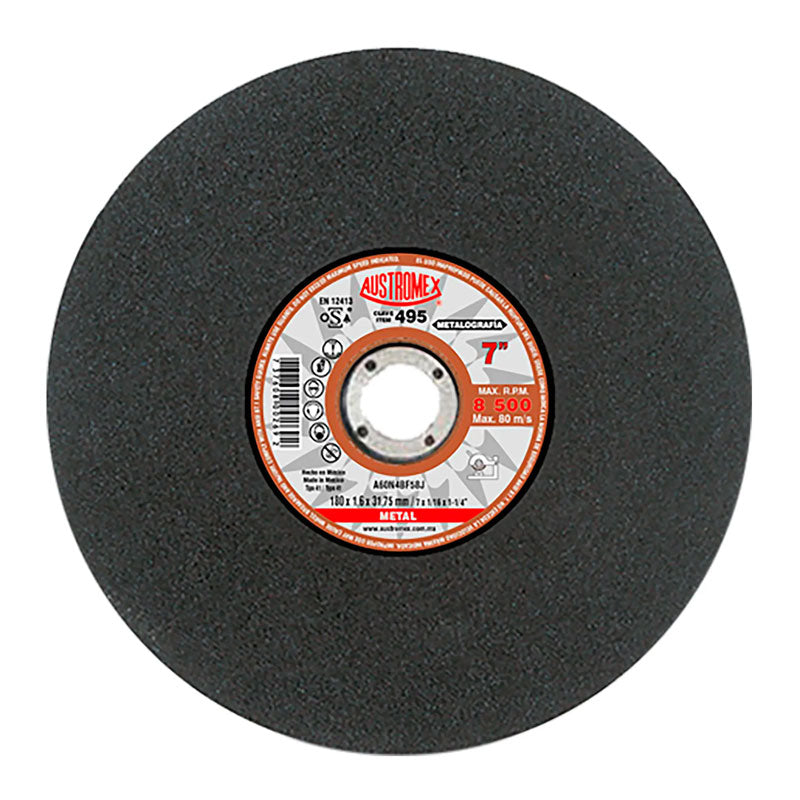 495 Disco Metal Plano 7 X 1/16 X 1.1/4" Austromex