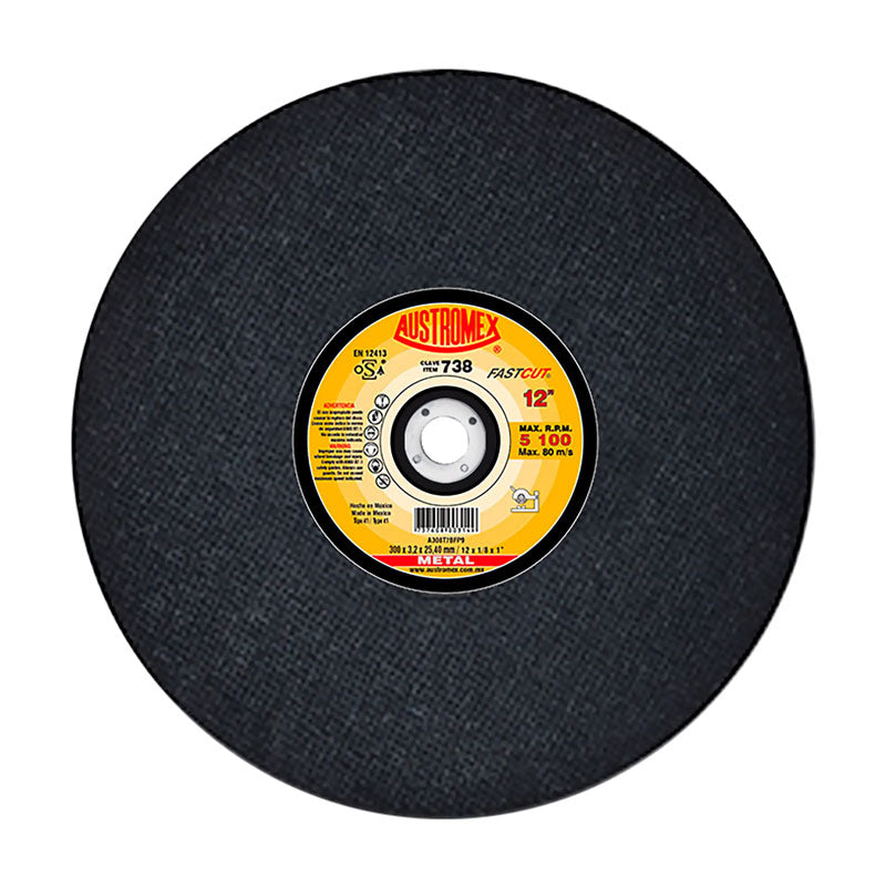 738 Disco Metal Plano 12" X 1/8" X 1" Austromex