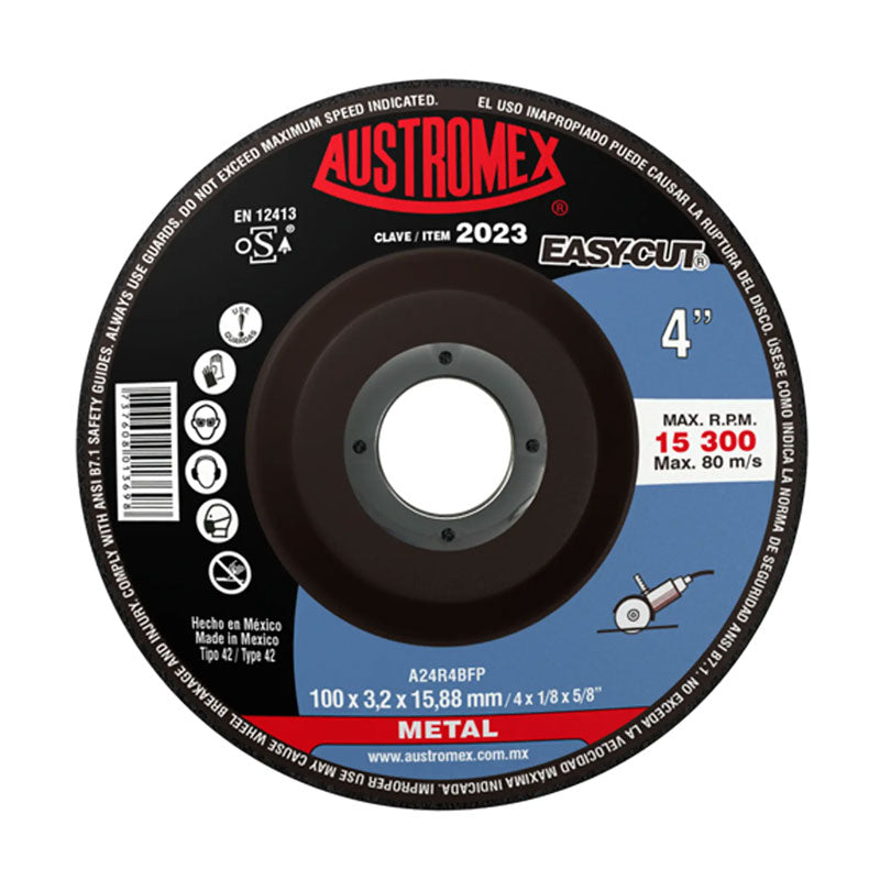 2023 Disco 4" Corte Metal Easy Cut Austromex