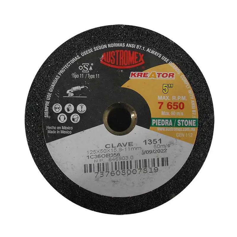 1351 Piedra Copa Concreto 5" X 2" X 5/8" G-36