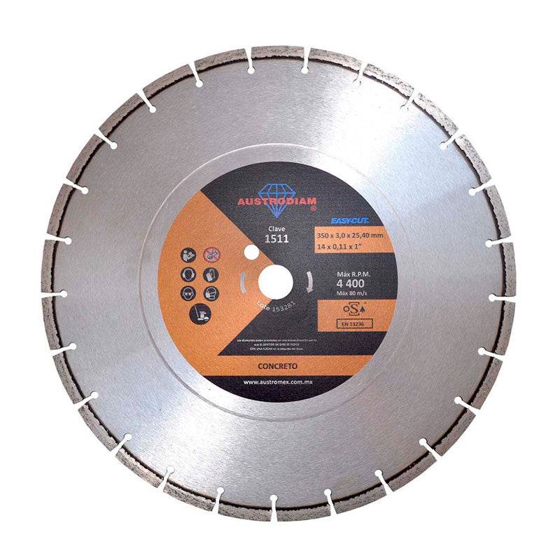1511 Disco Diamante 354x3x25.4 Segm.P/Concr.Austro