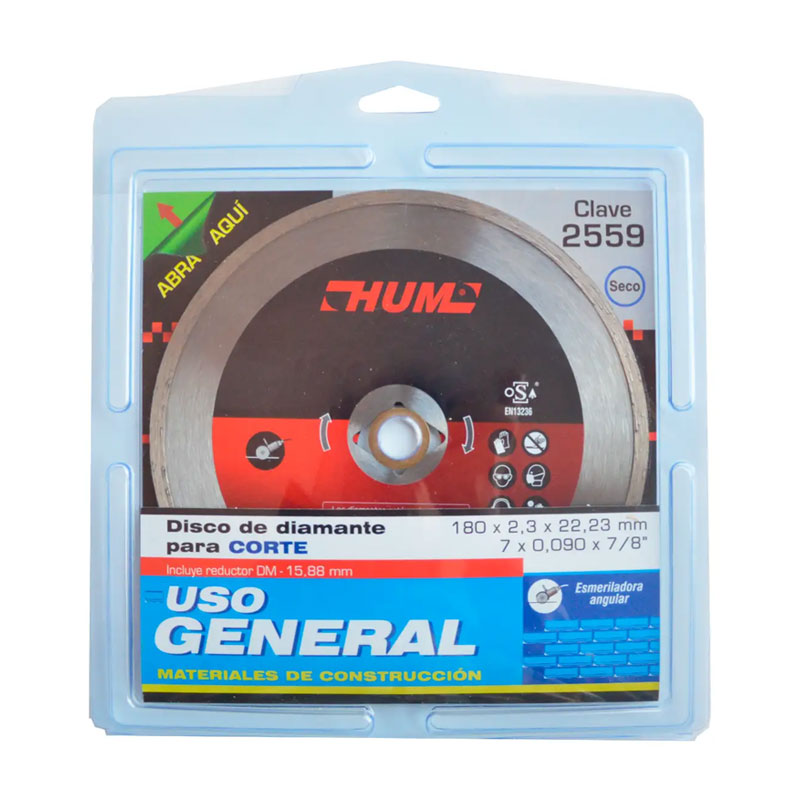 2559 Disco Diamante 180x2.4x22.2 Continuo Uso Gral