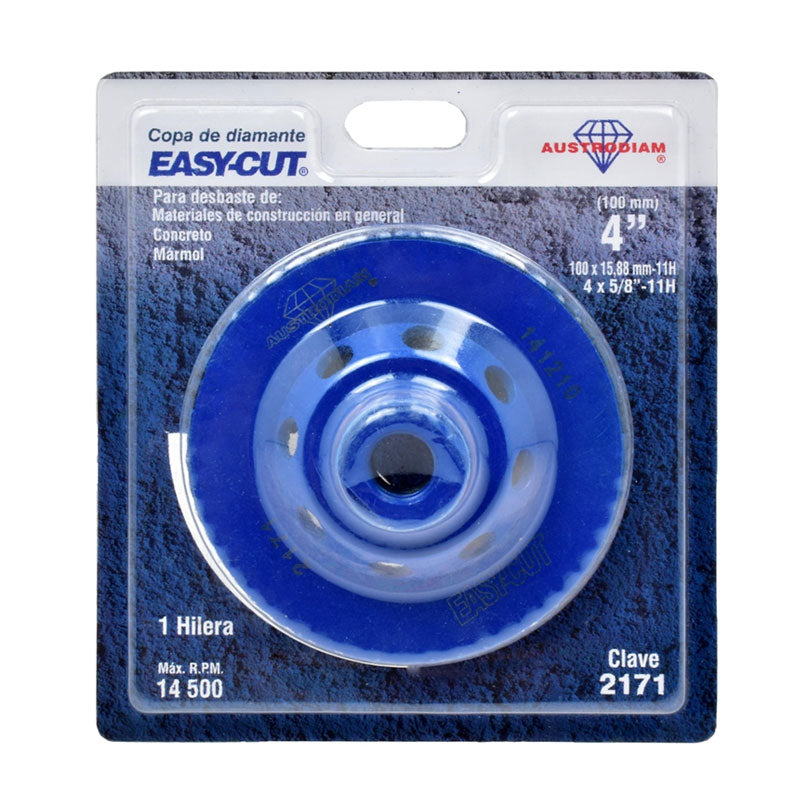 2171 Copa Diamante Easy-Cut 4" Rosc. Std Desbaste