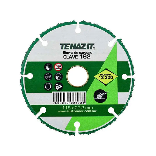 162 Disco P/Sierra Circ.Corte Madera 4.1/2" Tenazi