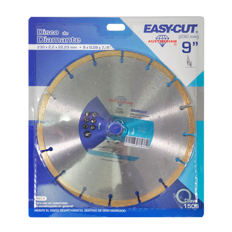 1509 Disco Diam. 230x2x22.2 Easy-Cut P/Uso Gral