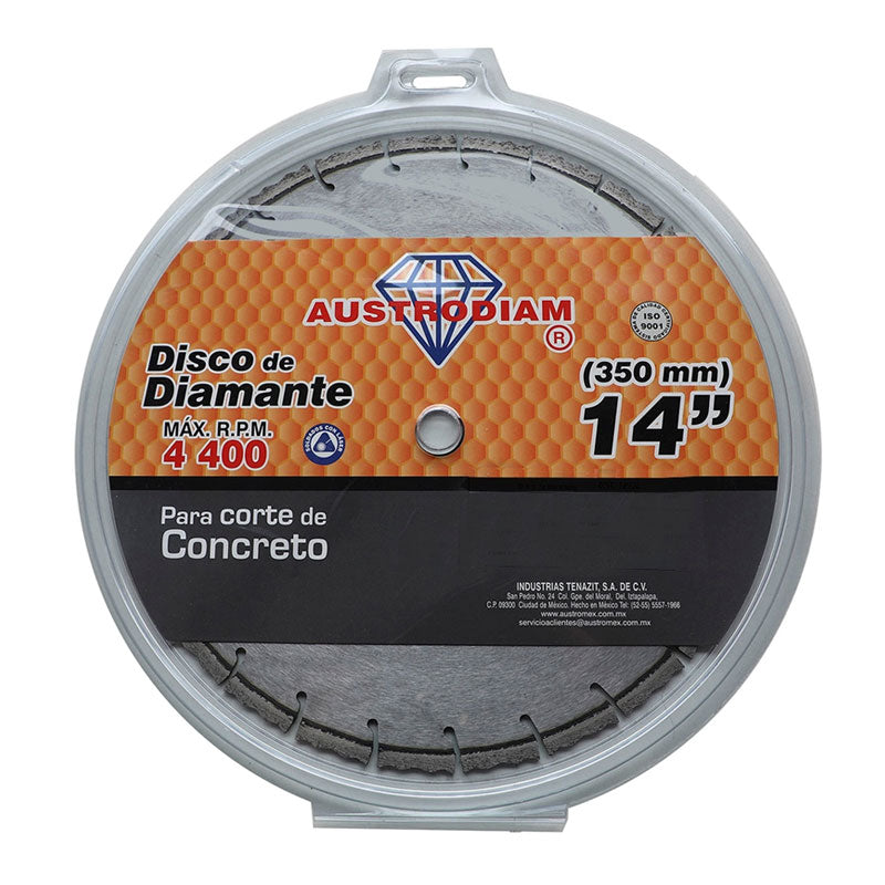 1514 Disco Diam. 350x2.8x25.4 Dentado P/Concreto