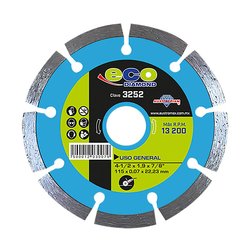 3252 Disco Diamante Dentado 4.1/2" Austrodiam