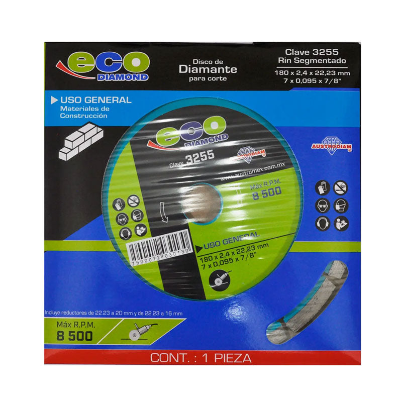 3255 Disco Diamante Dentado 7" Austrodiam