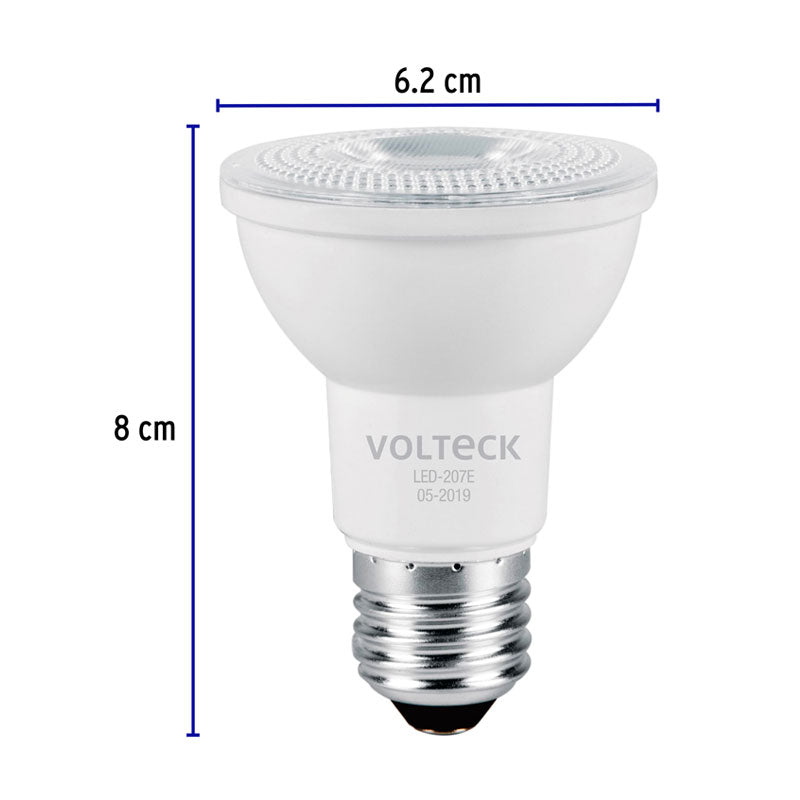 Lámpara LED de 6 W tipo PAR 20, luz de día, 46182 Volteck LED207E