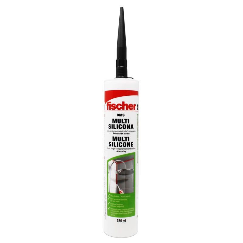 Silicón multiusos 280 ml negro 535790 Fischer