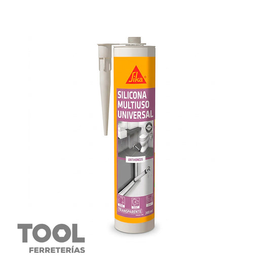 Sikaseal-130 multiusos transparente de 280ml, SIKA, 848338