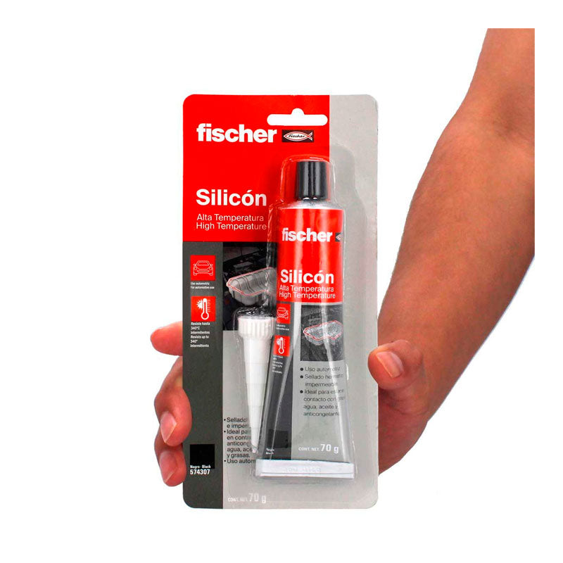 Silicon Negro Alta Temperatura 70 gr 574307 Fischer