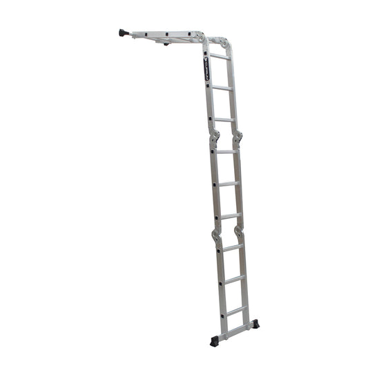 Escalera articulada de aluminio de 13 pies con 5 posiciones, tipo III, C-2391-13 Cuprum