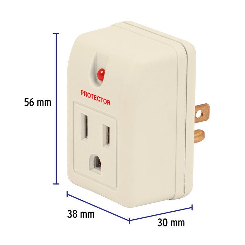 Adaptador Con Supresor De Picos 270 Joules, Volteck - Tool Ferreterías / Ferretodo - Herramientas y material de construcción.