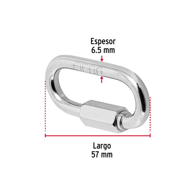 Bandola De Acero De 1/4" Con Seguro, Fiero - Tool Ferreterías / Ferretodo - Herramientas y material de construcción.