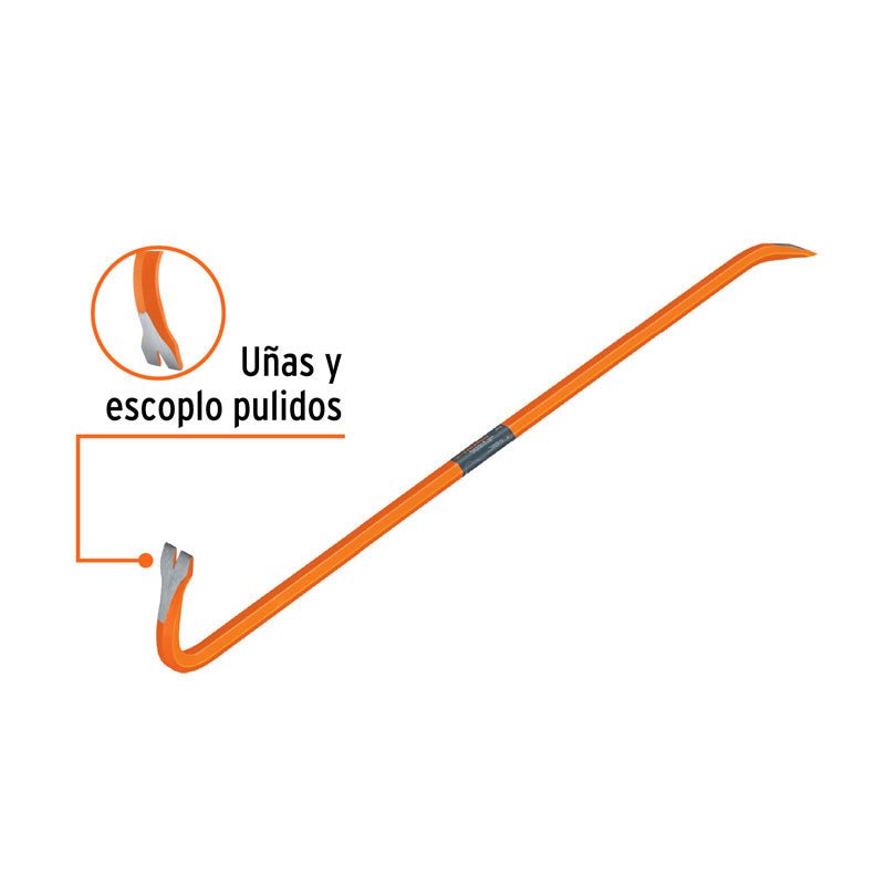 Barreta de uña de 1" x 120 cm, 10874 Truper BU 120 - Tool Ferreterías / Ferretodo - Herramientas y material de construcción.