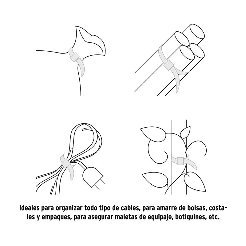 Bolsa Con 25 Cinchos Plásticos 50 Lb, 350X4.5, Naturales - Tool Ferreterías / Ferretodo - Herramientas y material de construcción.