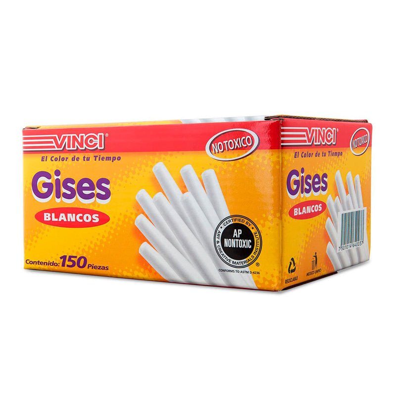 Caja De Gises Blancos De 150 Piezas, Vinci - Tool Ferreterías / Ferretodo - Herramientas y material de construcción.