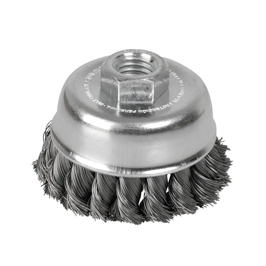 Carda copa trenzada alambre delgado de 3" x 5/8", C512 Surtek - Tool Ferreterías / Ferretodo - Herramientas y material de construcción.