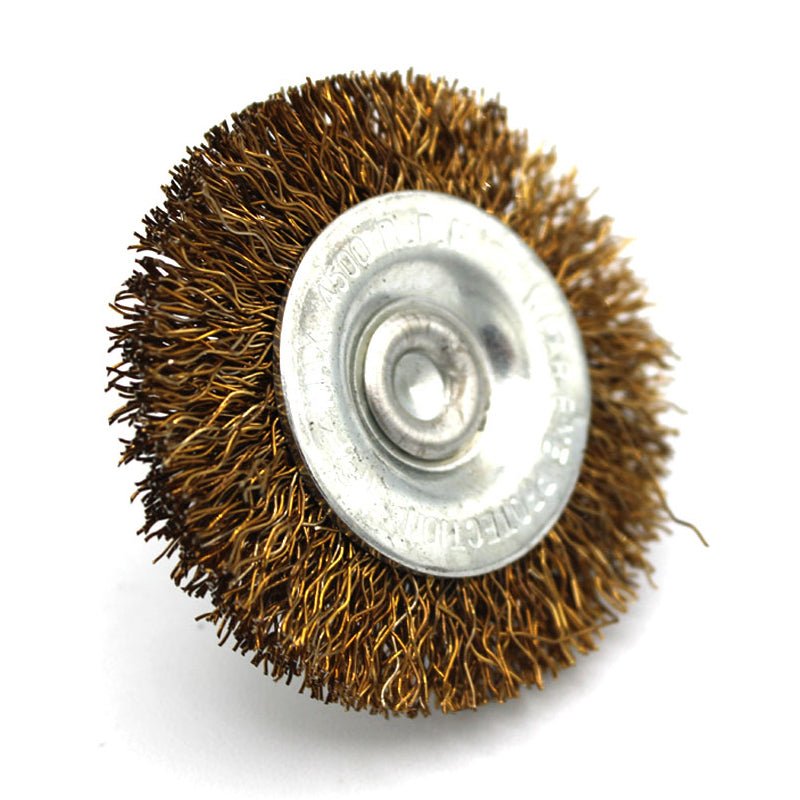 Carda latón plana 2" vastago 1/4", 0.30 mm, CN - Tool Ferreterías / Ferretodo - Herramientas y material de construcción.