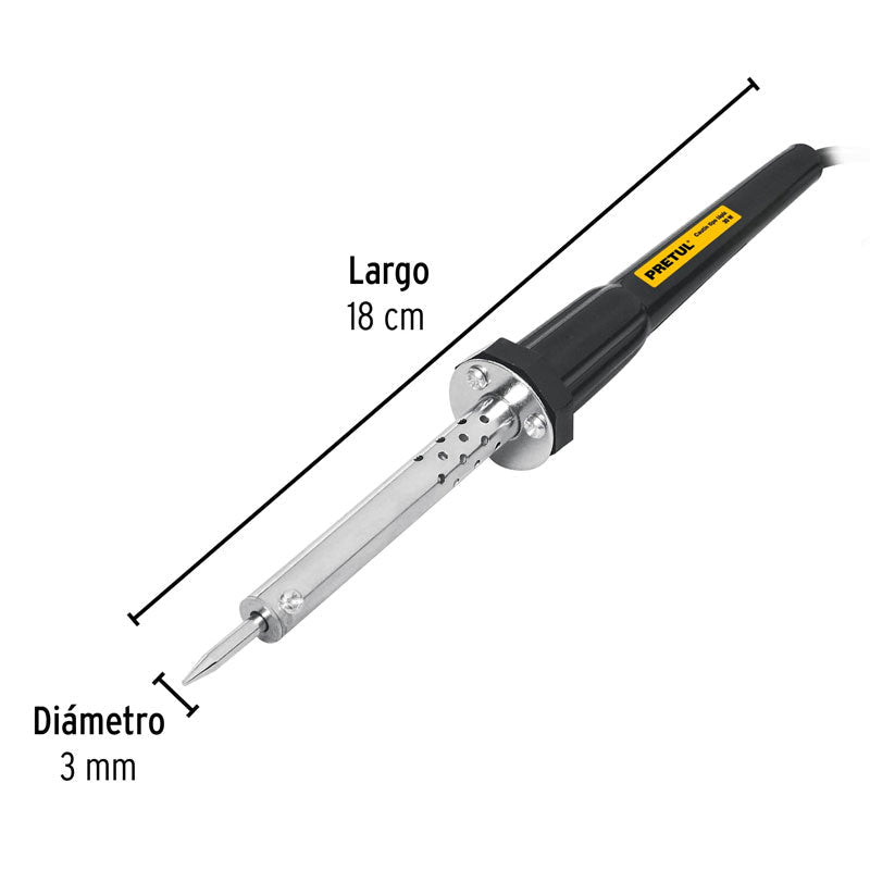 Cautín de 30 W tipo lápiz con accesorios trabajo ligero, 22805 Pretul CAU 30P - Tool Ferreterías / Ferretodo - Herramientas y material de construcción.