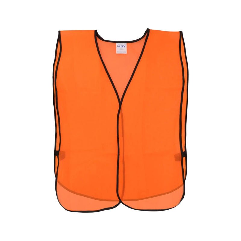 Chaleco de seguridad de malla de poliéster, naranja unitalla, 144172 Foy - Tool Ferreterías / Ferretodo - Herramientas y material de construcción.