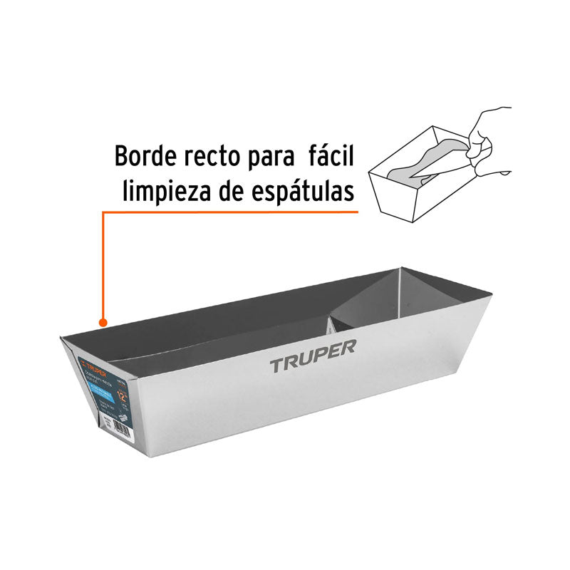 Charola de 12" de acero inoxidable para mezcla, 100798 Truper CHAR12 - Tool Ferreterías / Ferretodo - Herramientas y material de construcción.