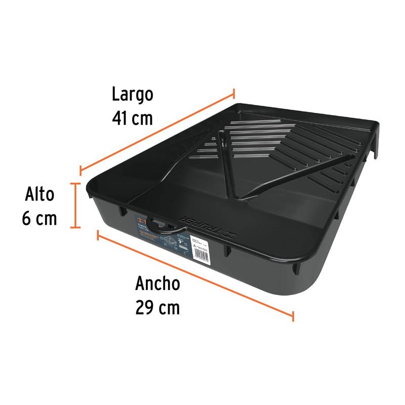 Charola de plástico de 14" para rodillo, 19211 Truper CHAP14 - Tool Ferreterías / Ferretodo - Herramientas y material de construcción.