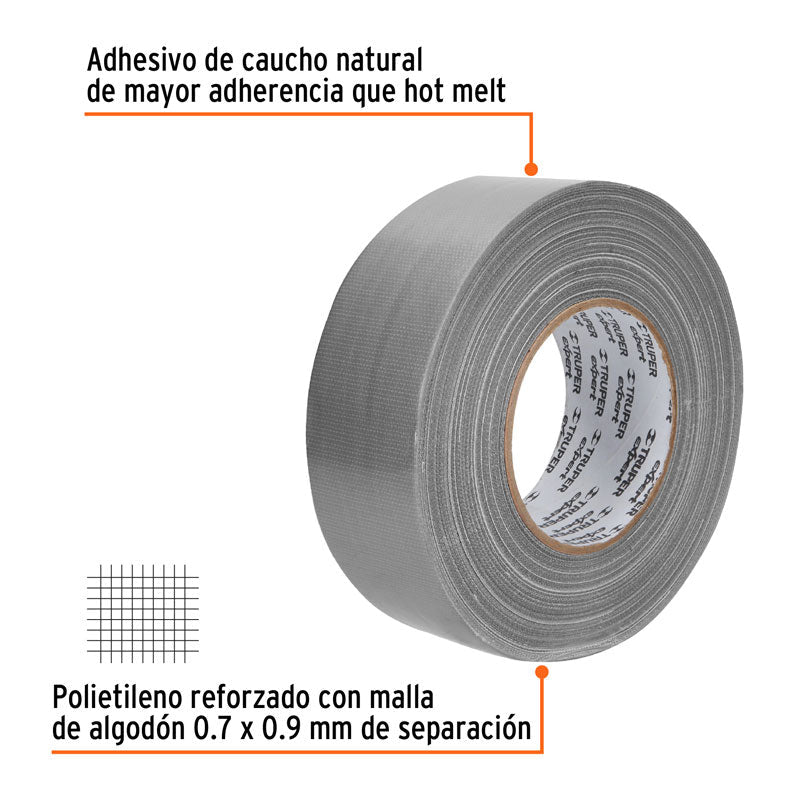 Cinta para ducto de 48 mm x 50 m, 10944 Truper Expert CDU 50XX - Tool Ferreterías / Ferretodo - Herramientas y material de construcción.