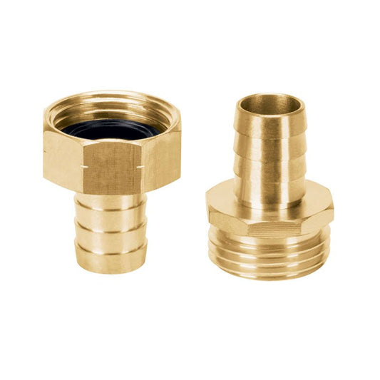 Conectores 5/8" Macho Y Hembra De Latón Sólido Para Manguera - Tool Ferreterías / Ferretodo - Herramientas y material de construcción.