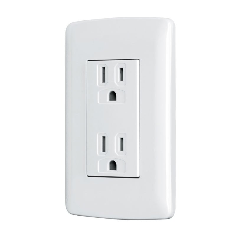 Contacto dúplex aterrizado, color blanco, línea Italiana, 48130 Volteck CODO IB - Tool Ferreterías / Ferretodo - Herramientas y material de construcción.