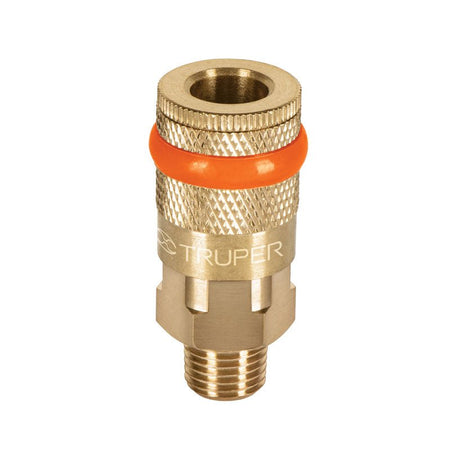 Cople macho de latón, cuerda de 1/4 NPT, 19085 Truper COPLEMA1/4 - Tool Ferreterías / Ferretodo - Herramientas y material de construcción.